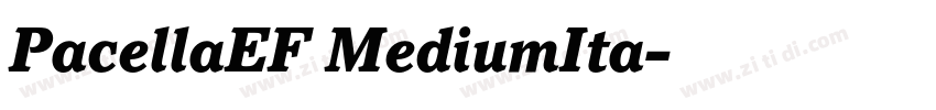 PacellaEF MediumIta字体转换